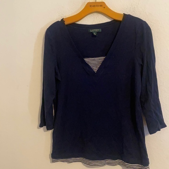 POLO RALPH LAUREN NAVY TOP SIZE XL - Picture 1 of 3